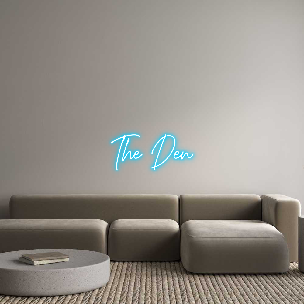 Custom Neon Text - The Den