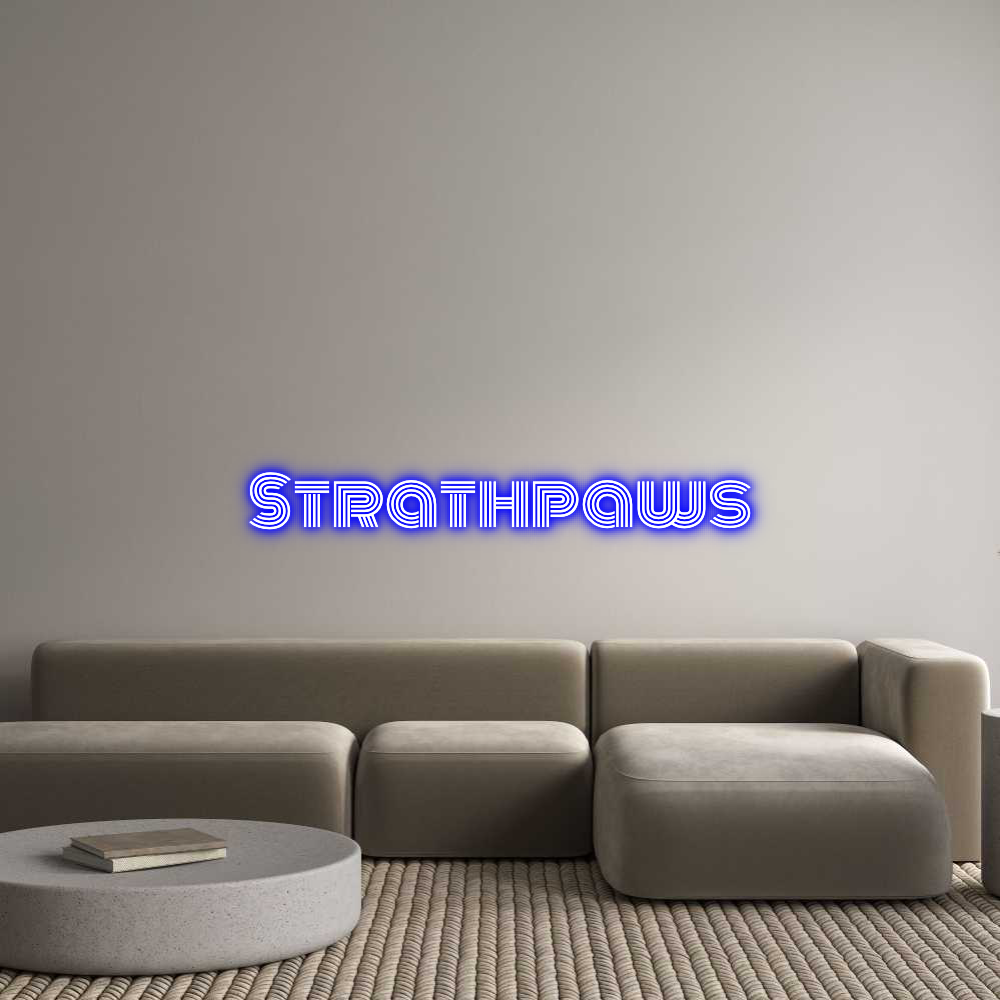 Custom Neon Text - Strathpaws