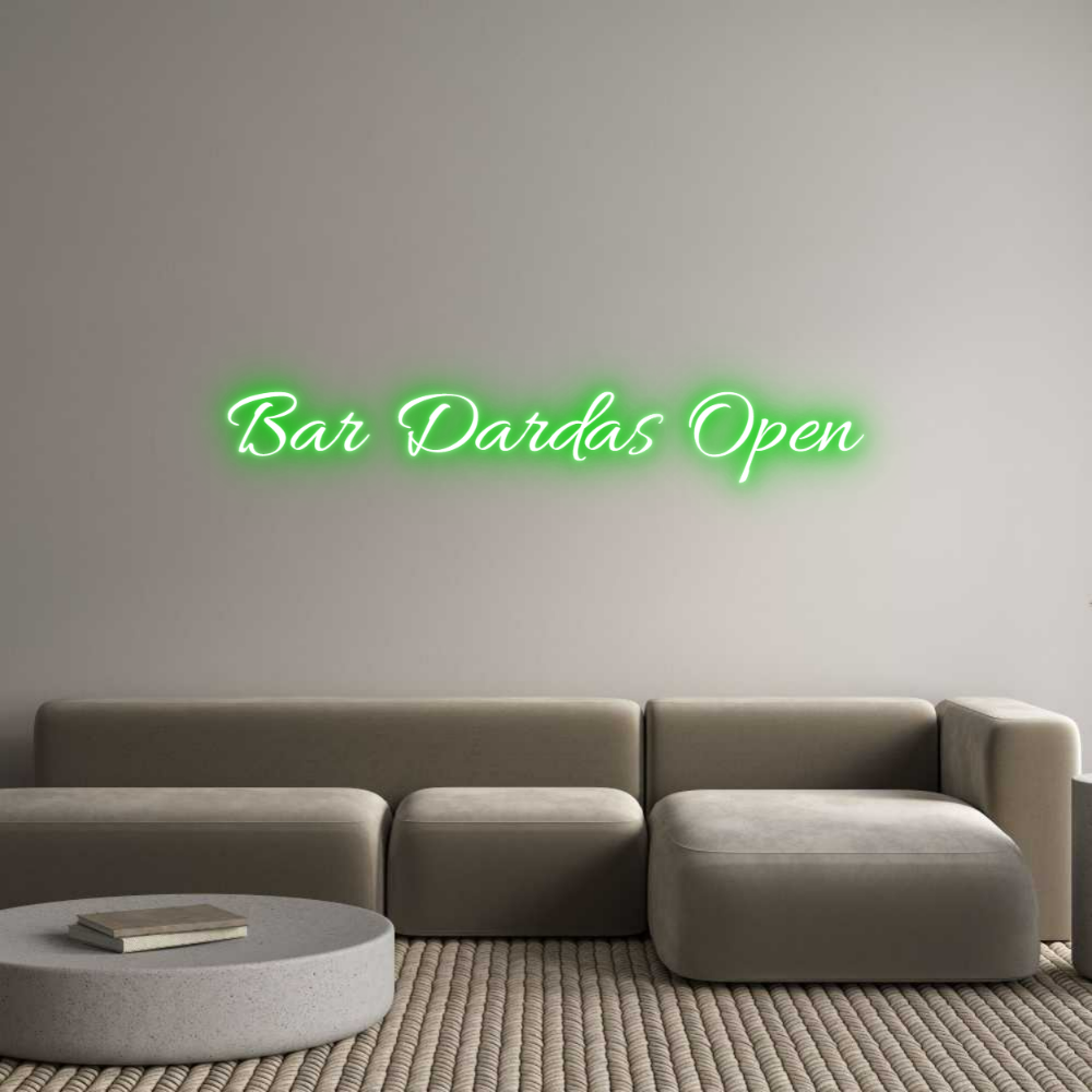 Custom Neon Text - Bar Dardas Open