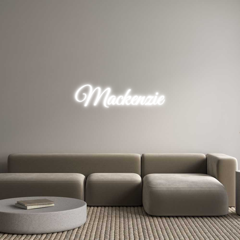 Custom Neon Text - Mackenzie