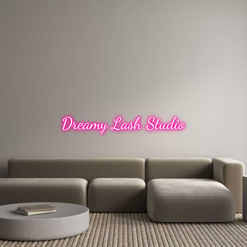 Custom Neon Text - Dreamy Lash S...