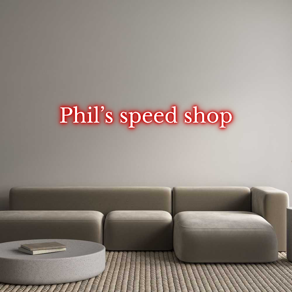 Custom Neon Text - Phil’s speed ...
