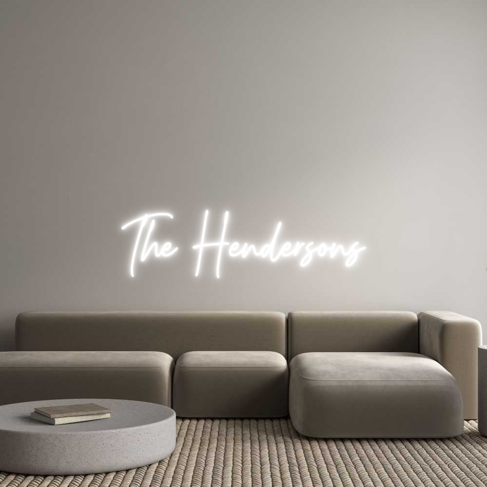 Custom Neon Text - The Hendersons