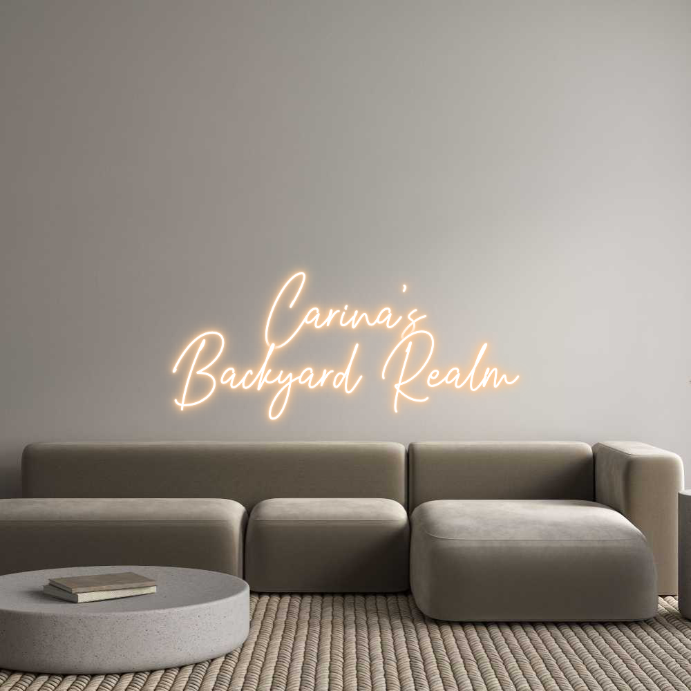 Custom Neon Text - Carina’s
Bac...