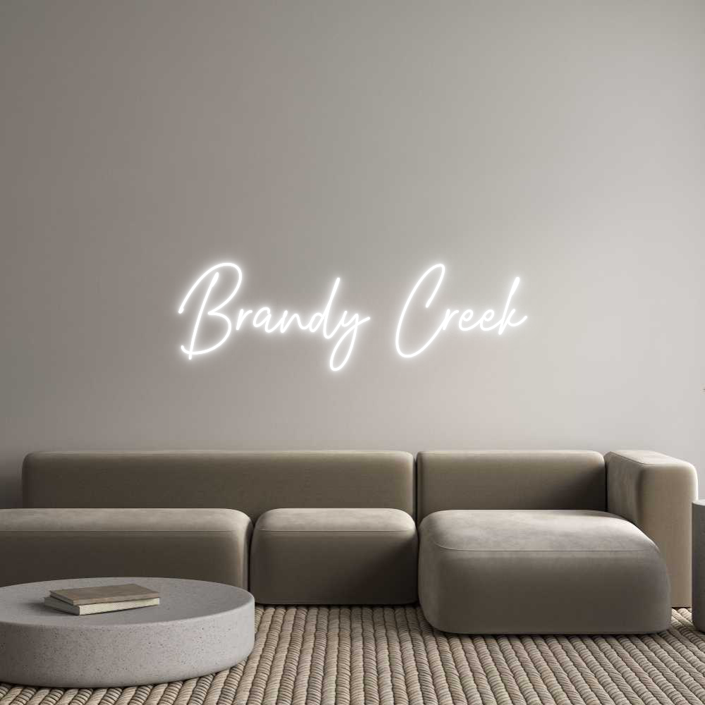 Custom Neon Text - Brandy Creek