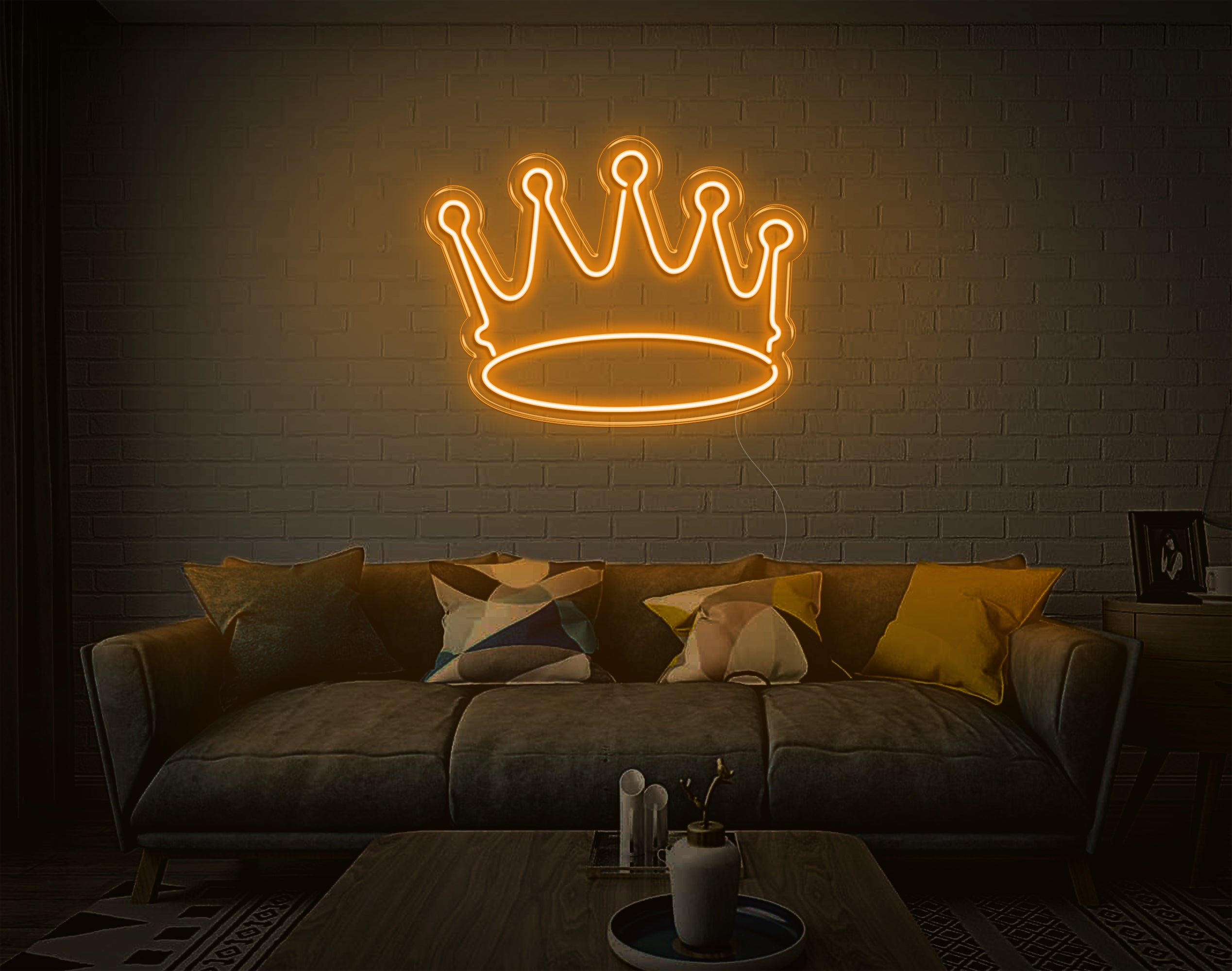 Crown shop neon light