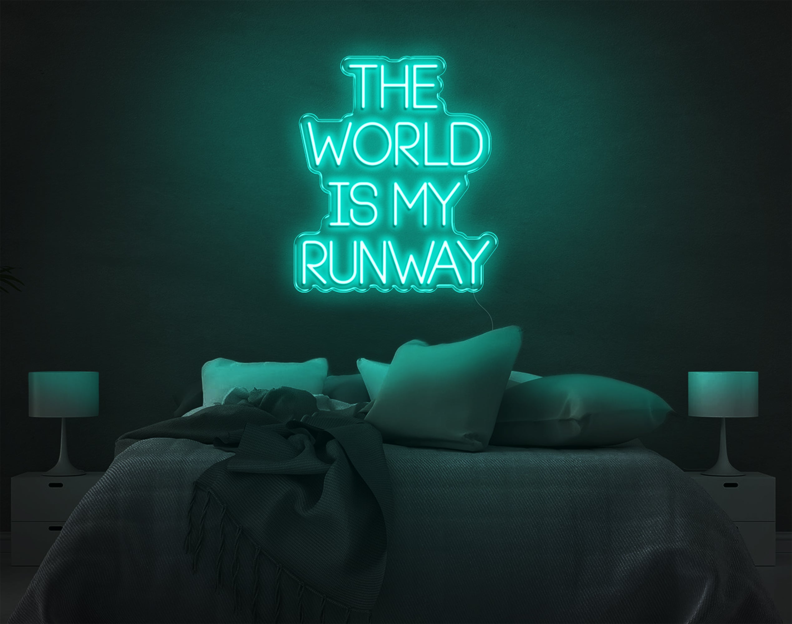 The World Is My Runway LED Neon Sign