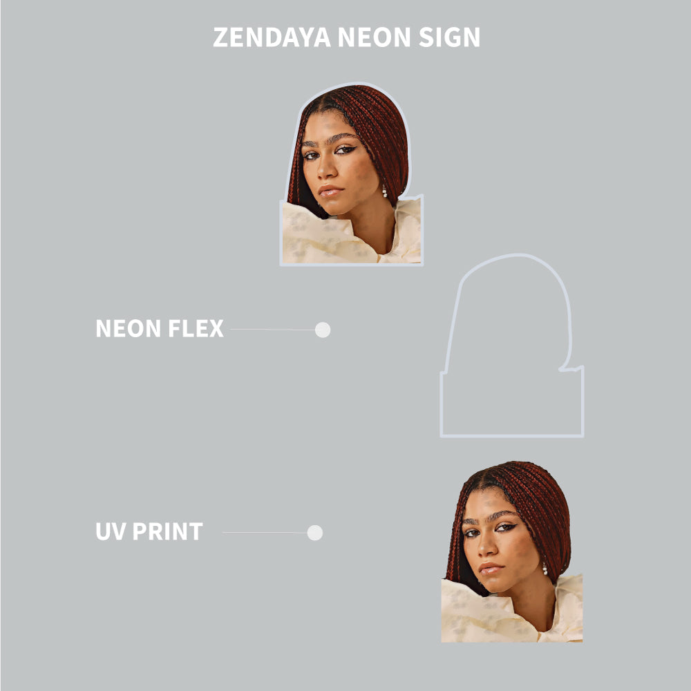Zendaya Neon Art