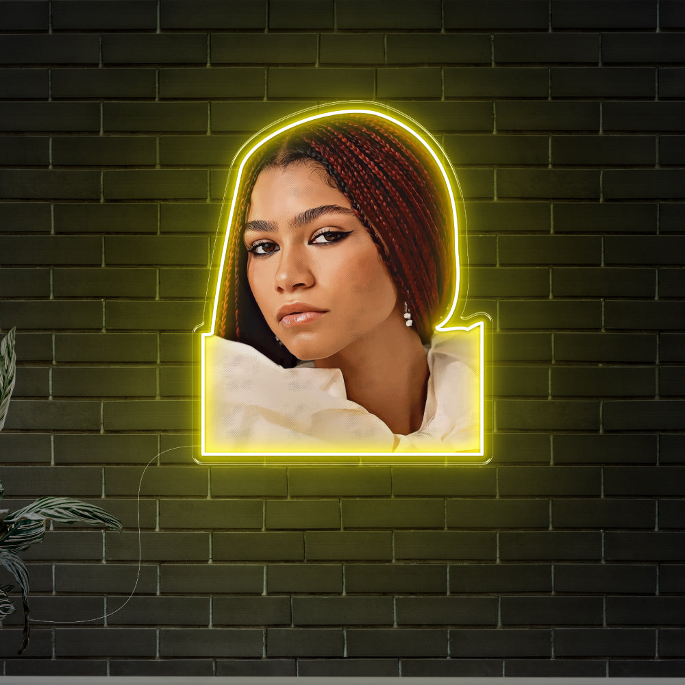 Zendaya Neon Art