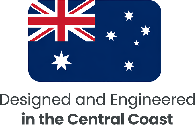 Designed and engineered in the Central Coast, Australia.
